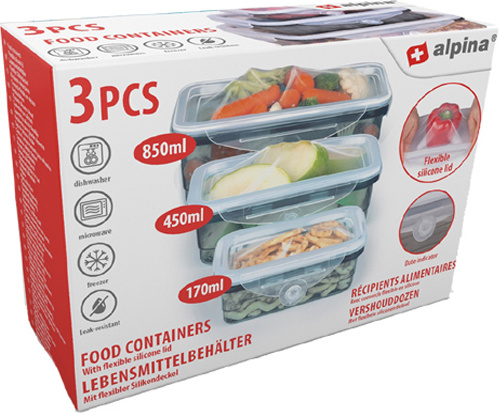 Bewaardozen  3-delig  Alpina