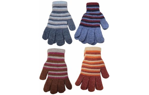 Handschoenen gestreept in verschillende kleuren