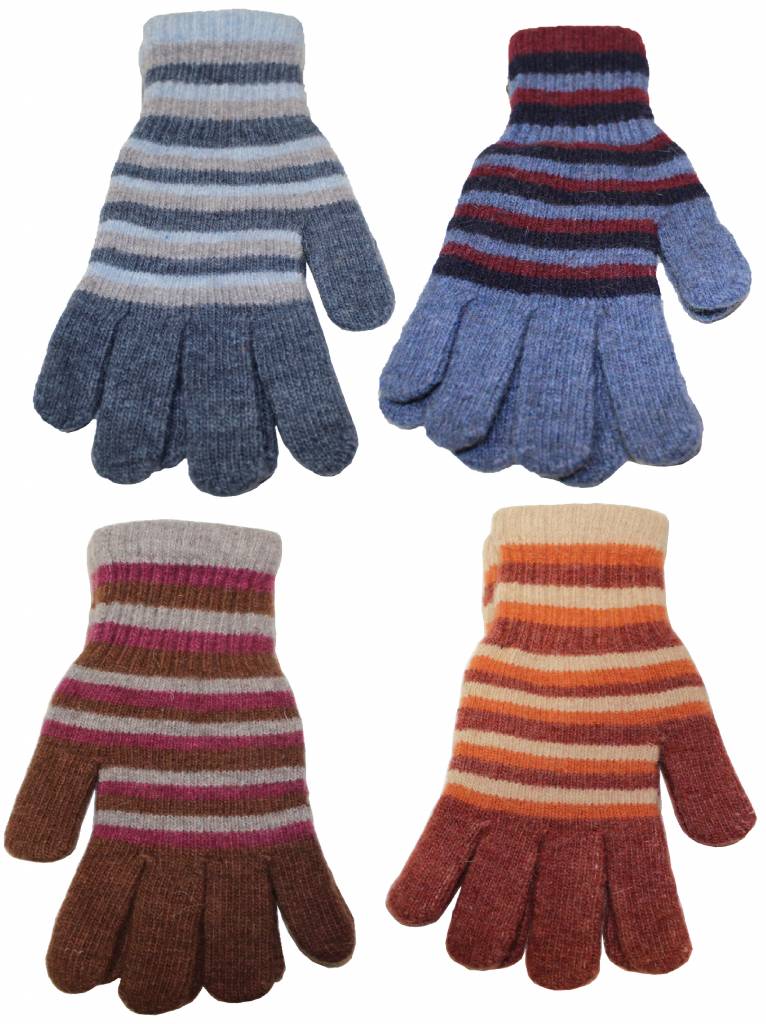 Handschoenen gestreept in verschillende kleuren