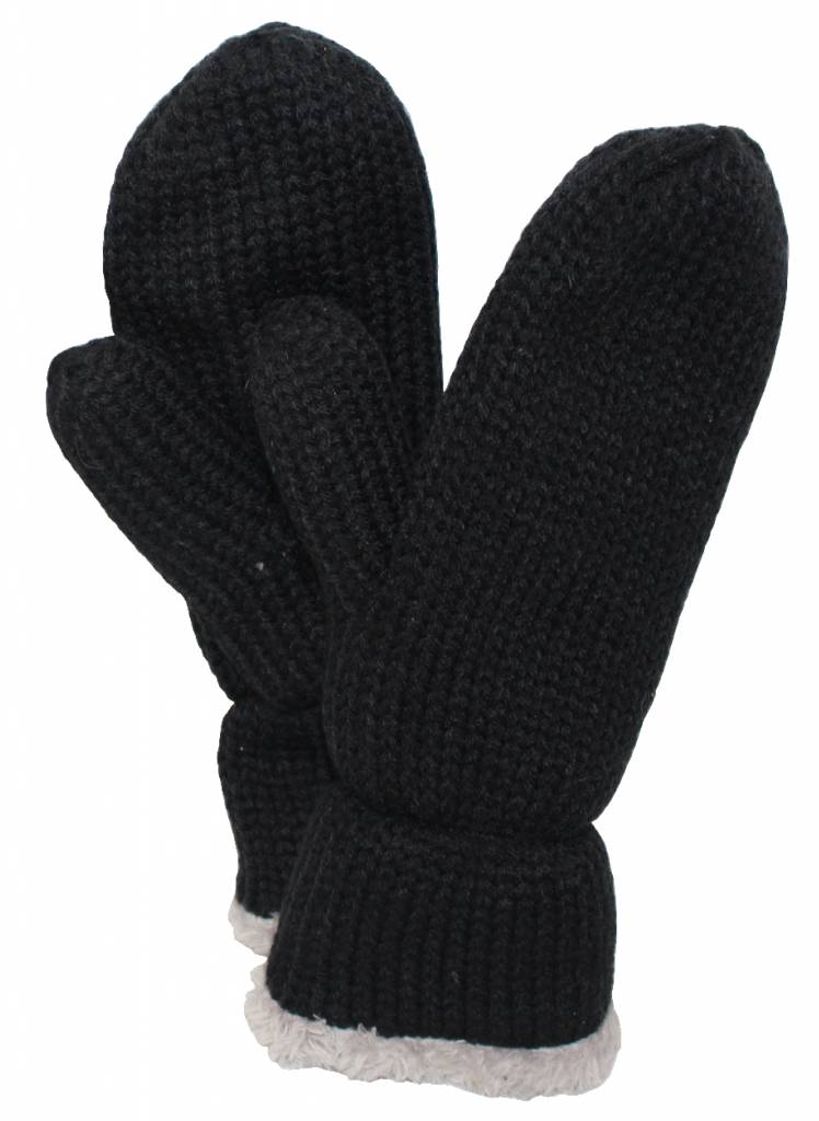 Dames want met pels zwart