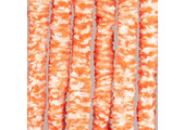 Vliegengordijn kattenstaart 90x220 cm.   Oranje / Wit   Mix