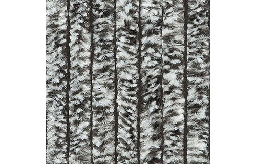 Vliegengordijn kattenstaart 90x220 cm.  Zwart / Wit   Mix