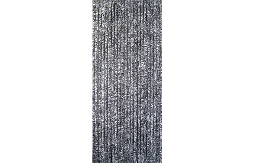 Vliegengordijn kattenstaart 90x220 cm.  Zwart / Wit   Mix