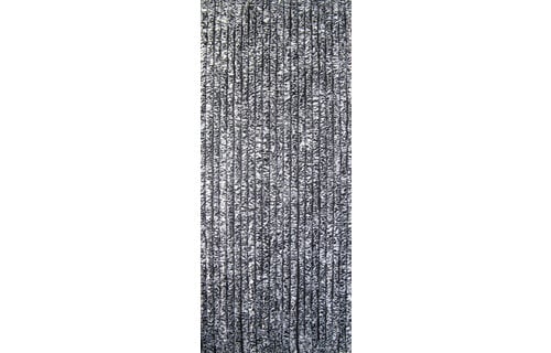Vliegengordijn kattenstaart 100x220 cm.  Zwart / Wit   Mix
