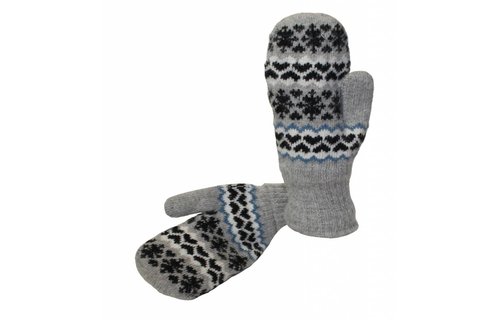 Gebreide Dames want grijs design