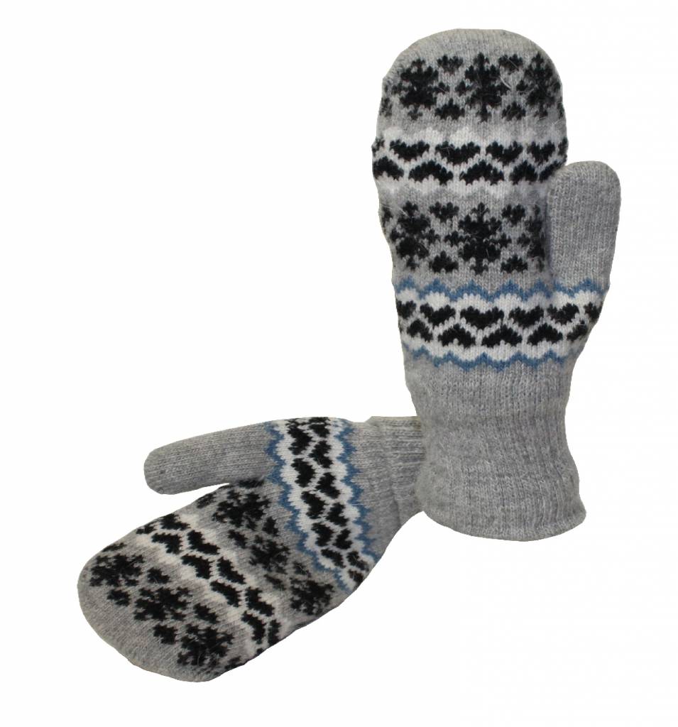 Gebreide Dames want grijs design