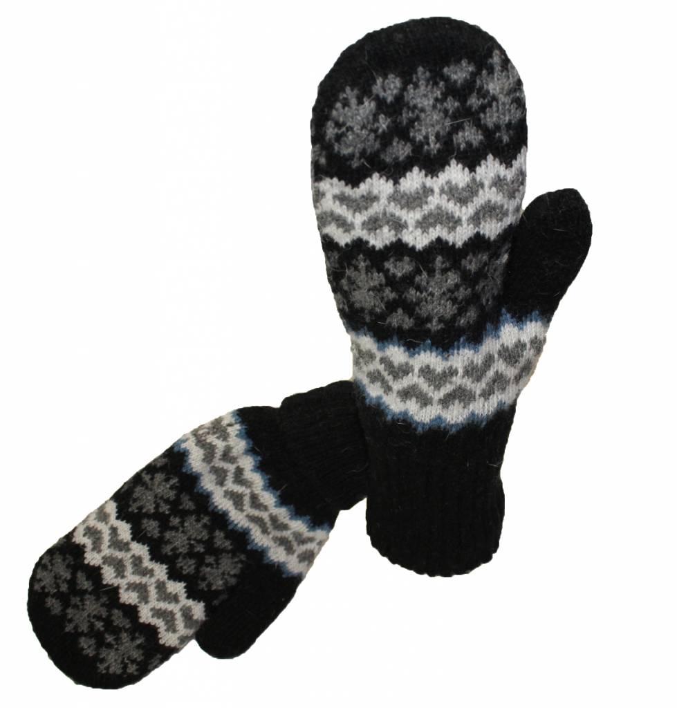 Gebreide Dames want zwart design Gebreide Dames want zwart design