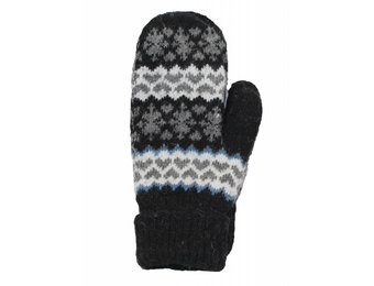 Gebreide Dames want zwart design