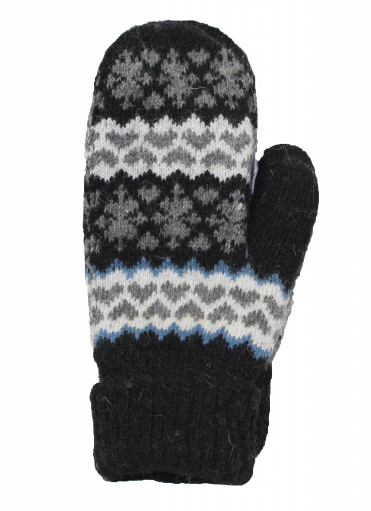 Gebreide Dames want zwart design