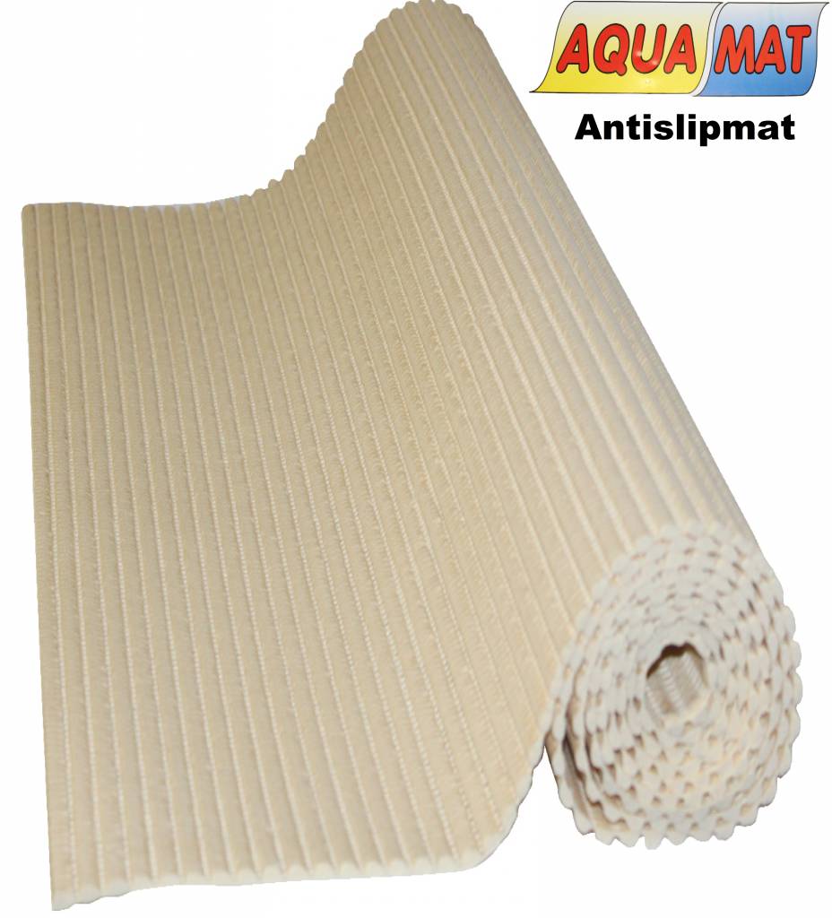 Aquamat antislipmat effen beige 0,65 x 1 m