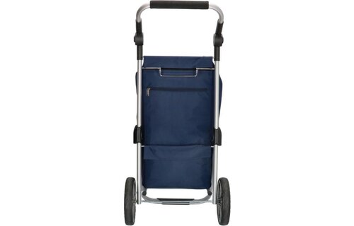 Boodschappentrolley met Verstelbaar handvat en koelvak - Multi Stip Blauw Boodschappentrolley met Verstelbaar handvat en koelvak - Multi Stip Blauw