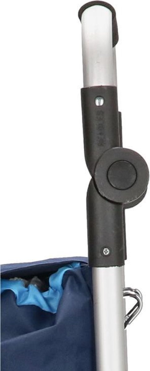 Boodschappentrolley met Verstelbaar handvat en koelvak - Multi Stip Blauw Boodschappentrolley met Verstelbaar handvat en koelvak - Multi Stip Blauw