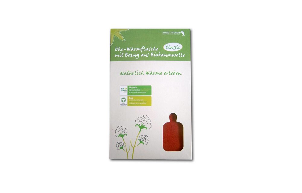 Bio Warmwaterkruik Kersen rood Bio Warmwaterkruik Kersen rood