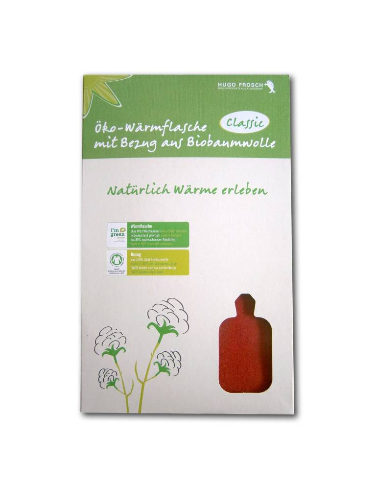 Bio Warmwaterkruik Kersen rood