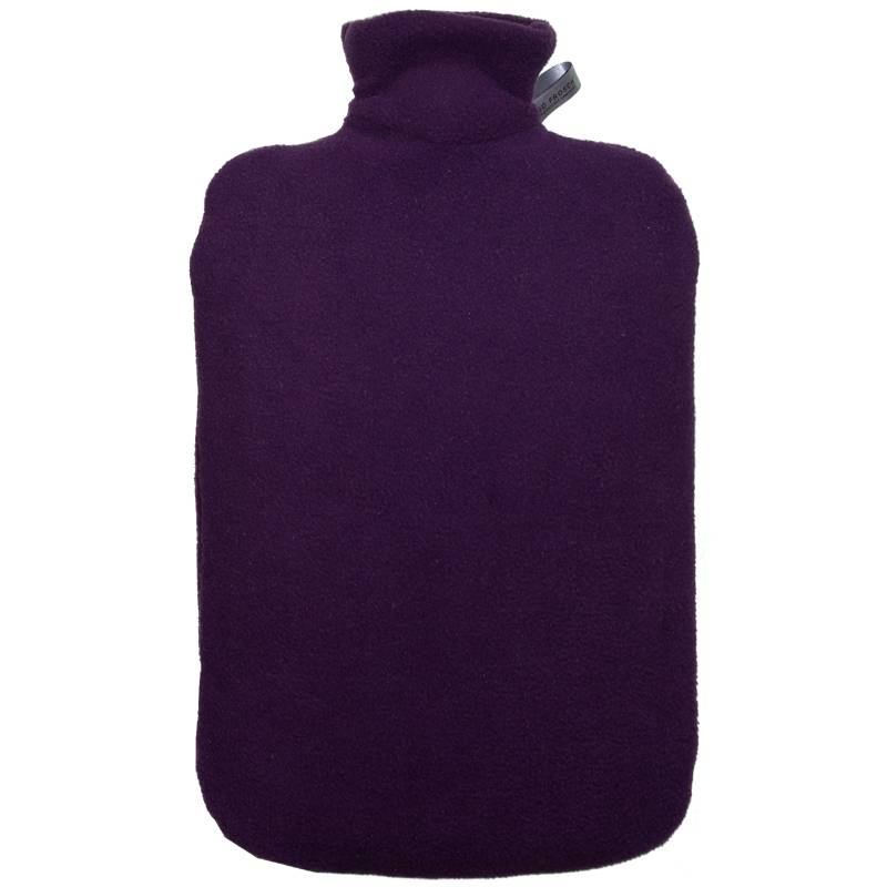Warmwaterkruik Comfort fleece lila
