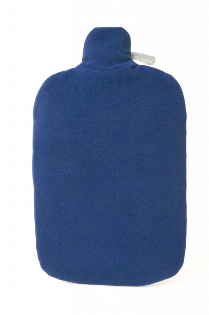 Warmwaterkruik Comfort fleece blauw