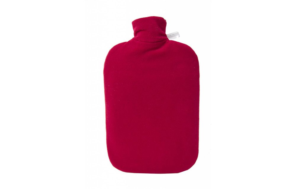 Warmwaterkruik Comfort fleece rood Warmwaterkruik Comfort fleece rood