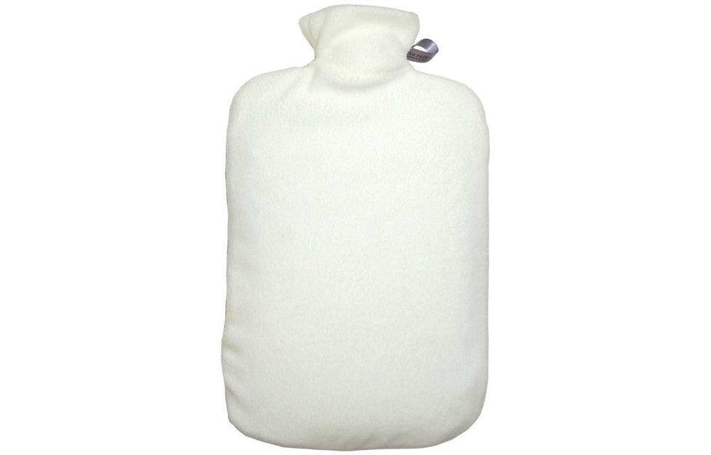 Warmwaterkruik Comfort fleece crème Warmwaterkruik Comfort fleece crème