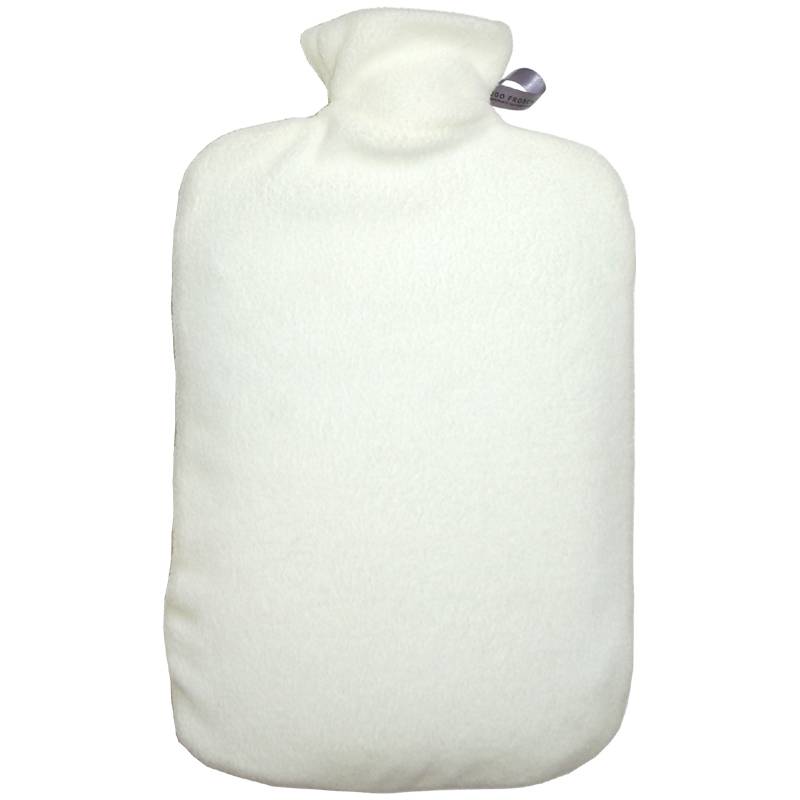 Warmwaterkruik Comfort fleece crème Warmwaterkruik Comfort fleece crème
