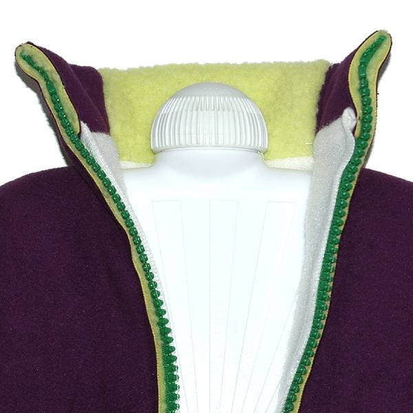 Warmwaterkruik Comfort dubbel fleece lila