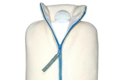 Warmwaterkruik Comfort dubbel fleece "appel"