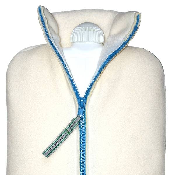 Warmwaterkruik Comfort dubbel fleece "appel"