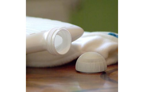 Warmwaterkruik Comfort dubbel fleece "appel"