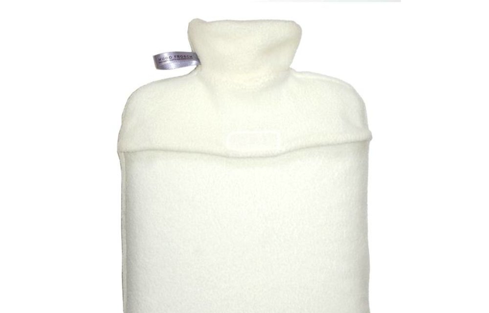 Warmwaterkruik Comfort fleece crème Warmwaterkruik Comfort fleece crème