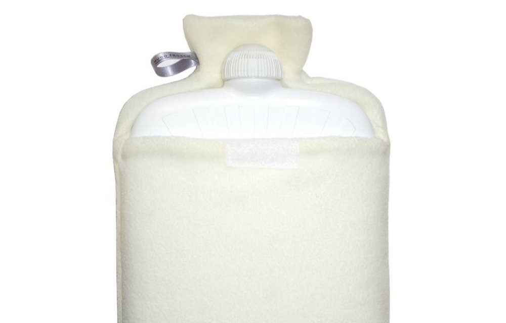 Warmwaterkruik Comfort fleece crème Warmwaterkruik Comfort fleece crème