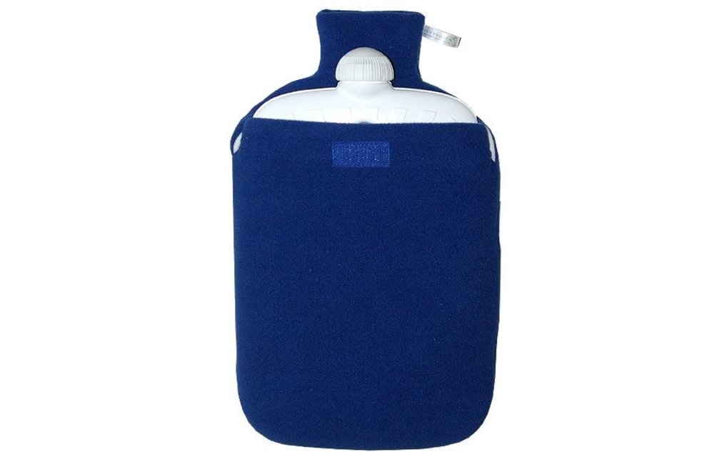 Warmwaterkruik Comfort fleece blauw Warmwaterkruik Comfort fleece blauw