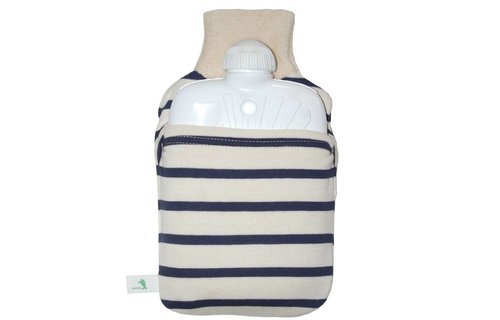 Bio Warmwaterkruik Junior Blauw/Wit