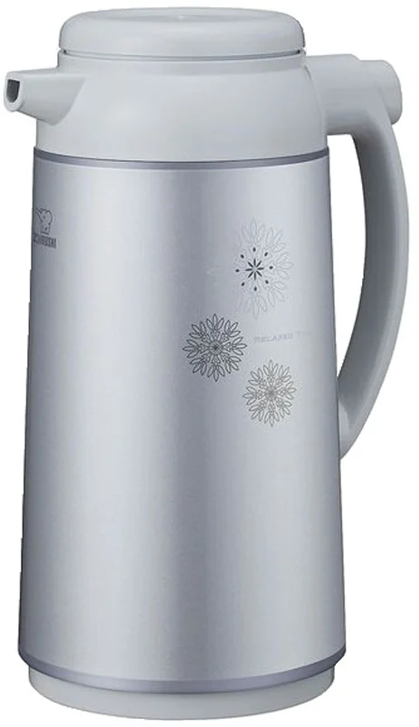 Isoleerkan met Glazen Binnenfles - Drukknop - Zilvergrijs - 1,6 L Isoleerkan met Glazen Binnenfles - Drukknop - Zilvergrijs - 1,6 L