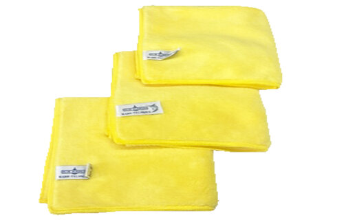 Nano Microvezeldoeken 32 x 36 cm. geel 3 st.