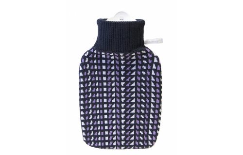 Warmwaterkruik gebreide overtrek Lavendel