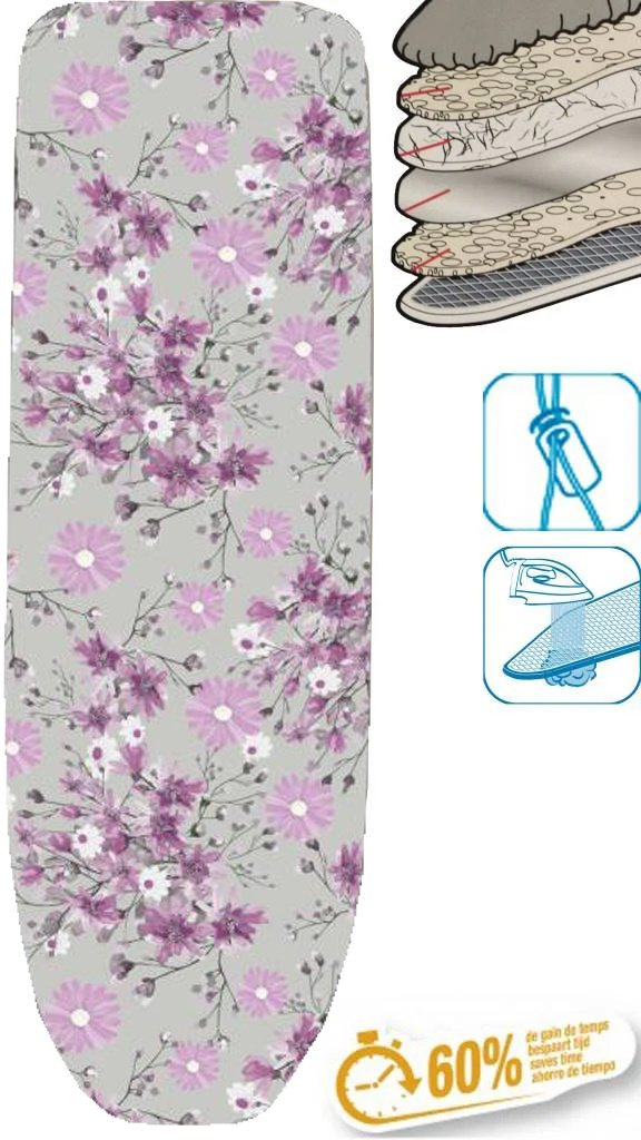 Strijkplankhoes 5 lagen maat  A  140 x 50 cm    Spider Strijkplankhoes 5 lagen maat  A  140 x 50 cm    Spider