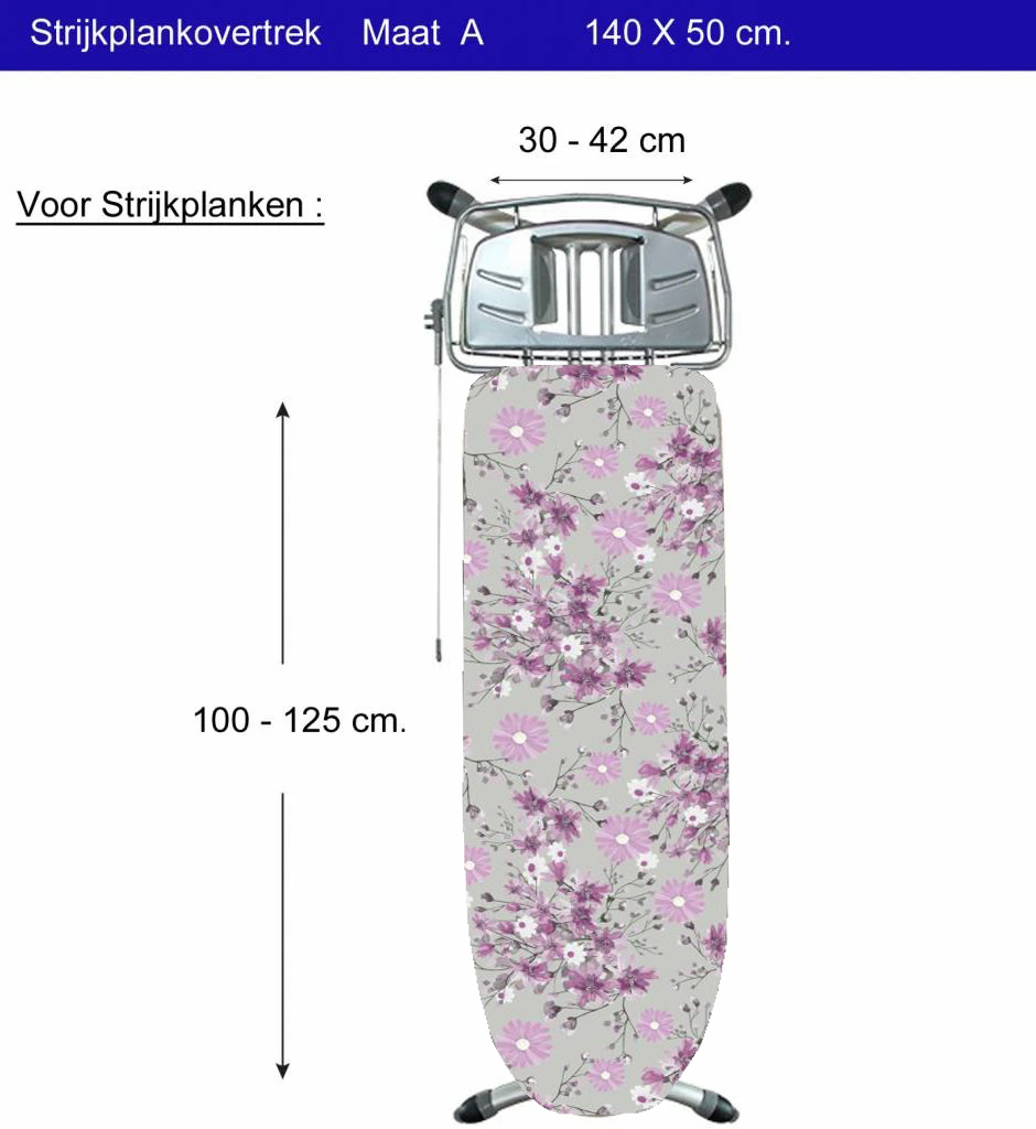 Strijkplankhoes 5 lagen maat  A  140 x 50 cm    Spider Strijkplankhoes 5 lagen maat  A  140 x 50 cm    Spider