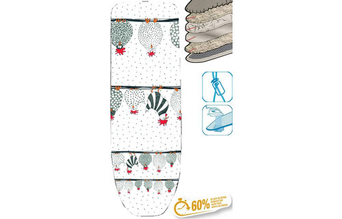 Strijkplankhoes 5 lagen maat  A  140 x 50 cm   Galline