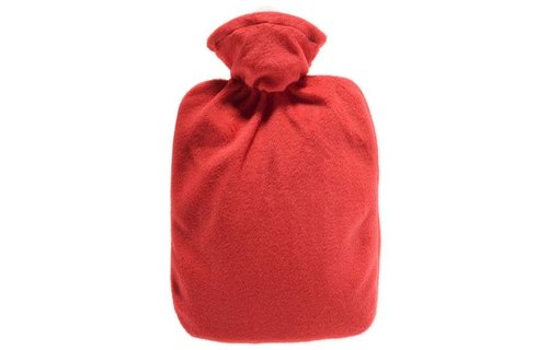 Warmwaterkruik Classic Fleece hoes Rood