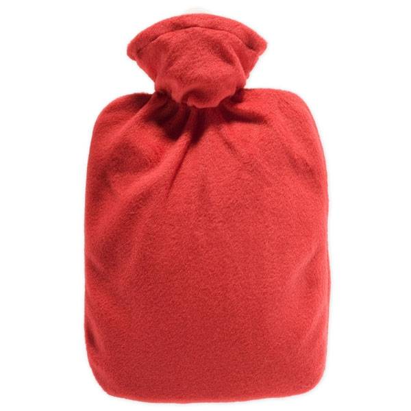 Warmwaterkruik Classic Fleece hoes Rood