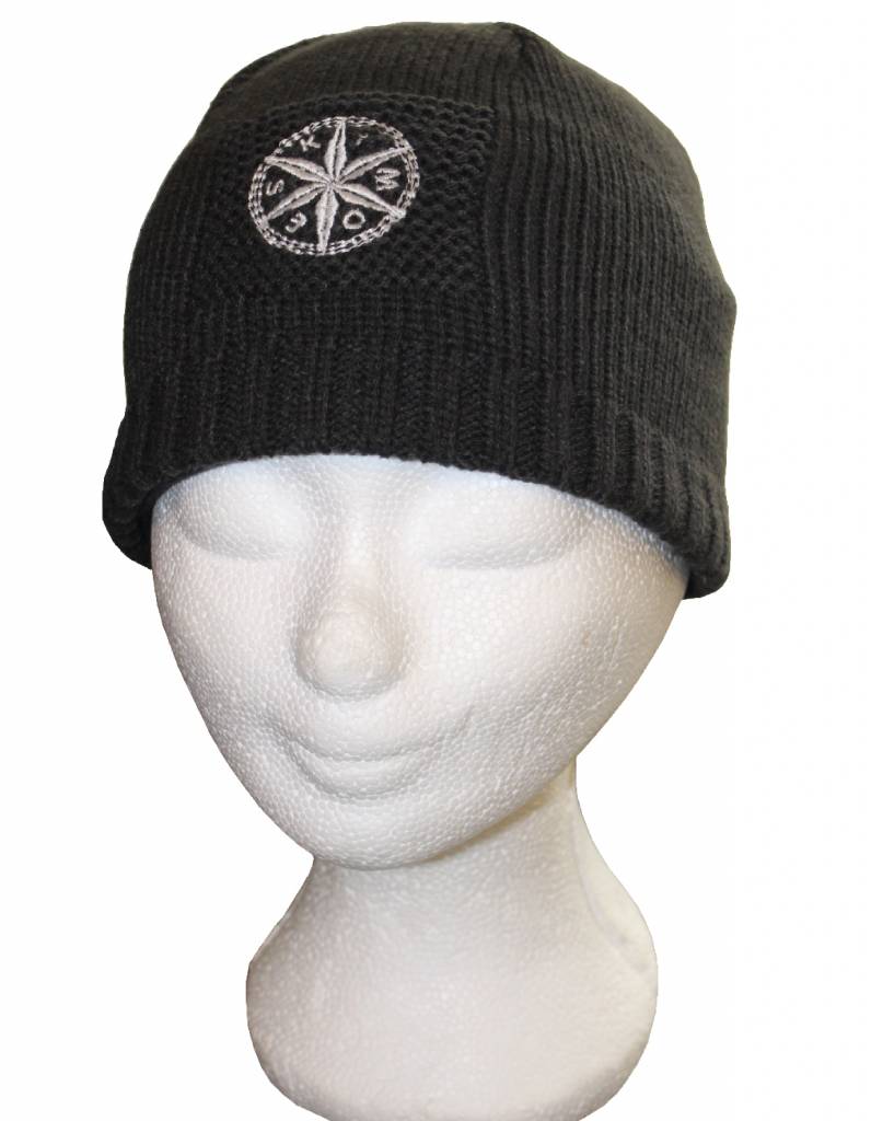 Kindermuts gebreid met fleece