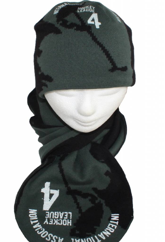 Kindermuts en Sjaal "Hockey League"