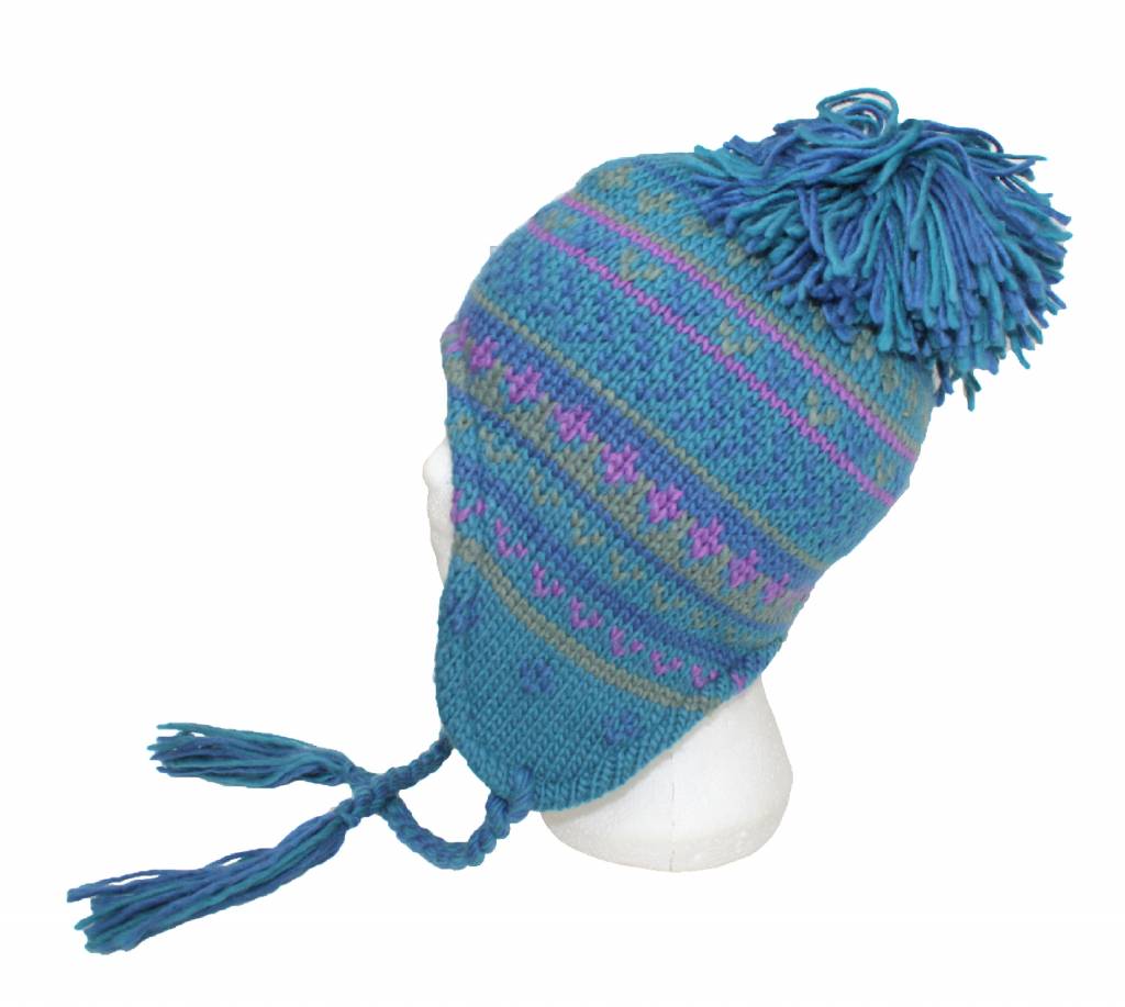 Peru Muts Jacquard groen/mauve