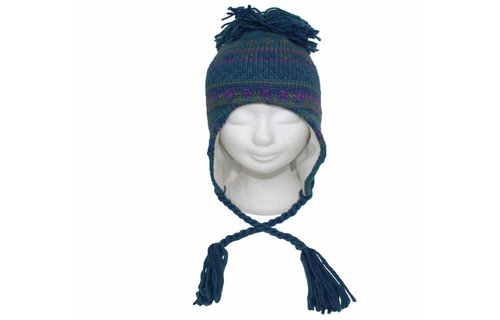 Peru Muts Jacquard groen/mauve