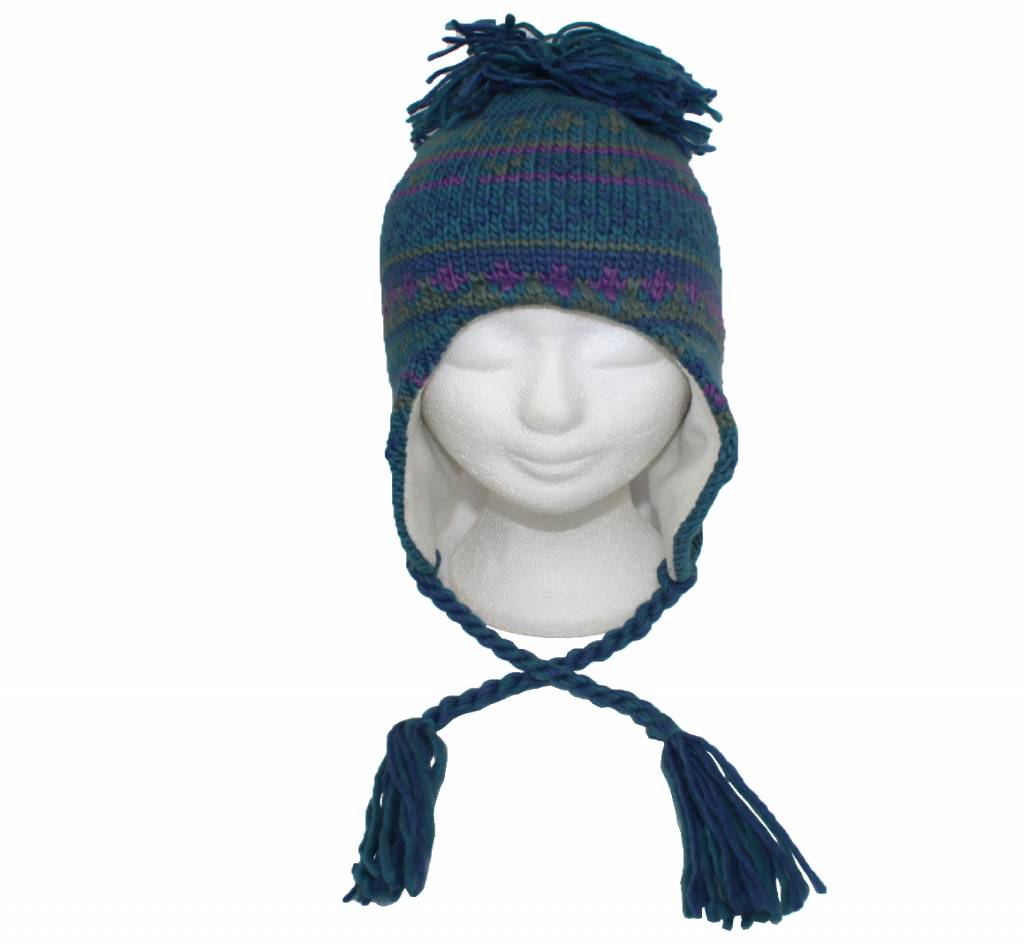 Peru Muts Jacquard groen/mauve