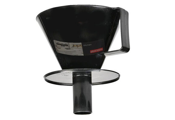 Koffiefilter houder  1 x 4  met tuit - Zwart
