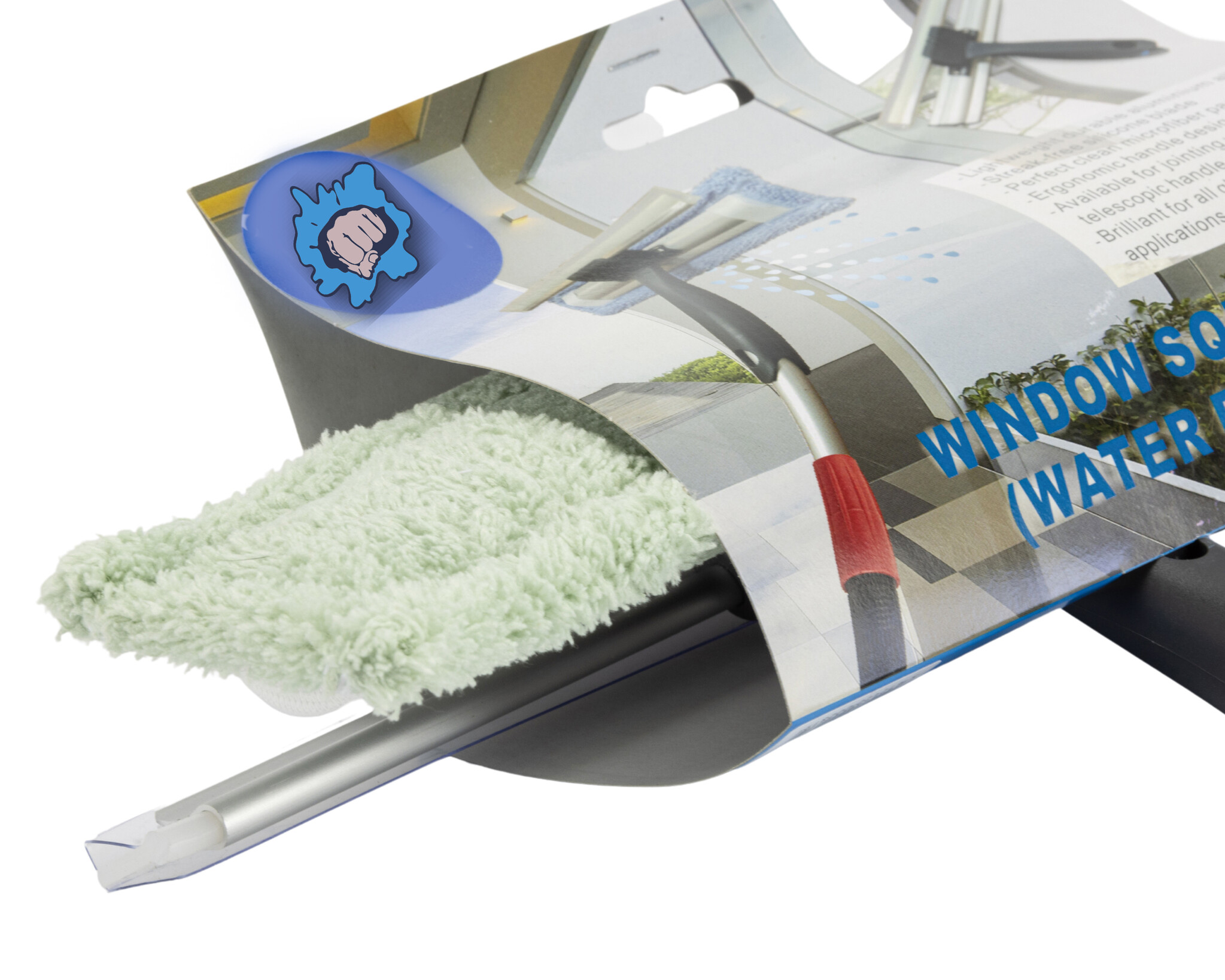 Inwasser met siliconen trekker 30 cm.