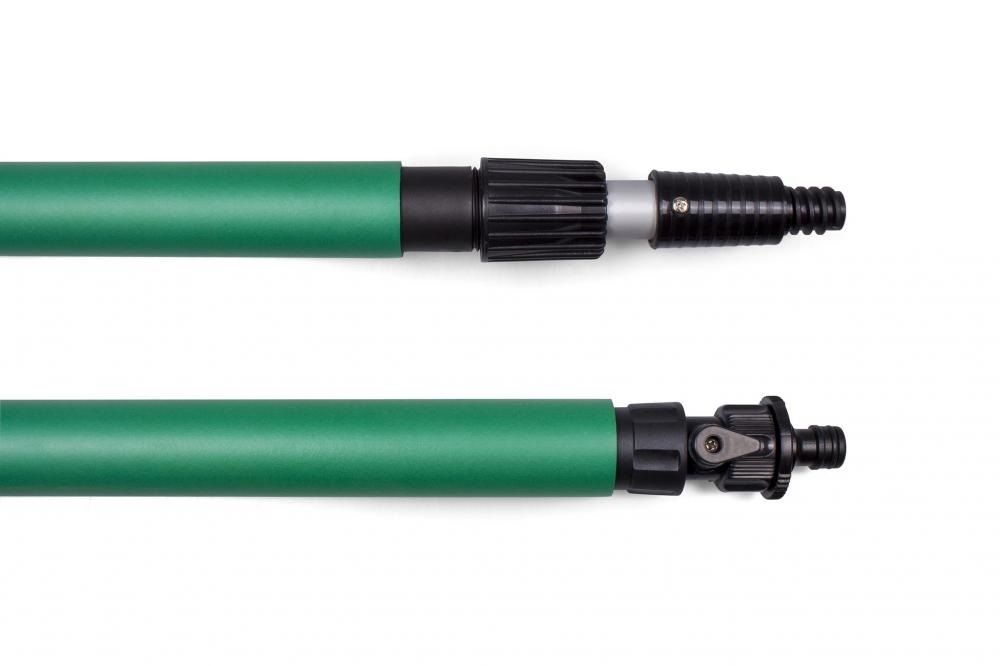 Professionele Telescoopsteel met Waterdoorvoer - Groen  1,80 meter