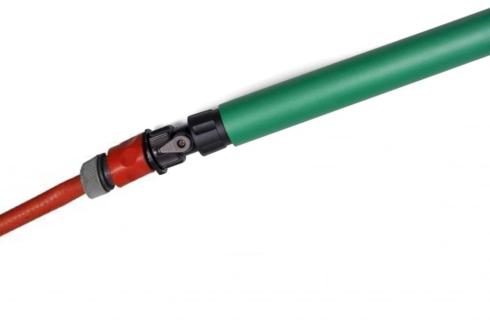 Professionele Telescoopsteel met Waterdoorvoer - Groen  1,80 meter