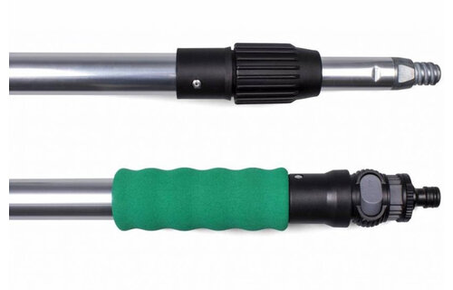 Professionele Telescoopsteel met Waterdoorvoer - Groen  3  meter