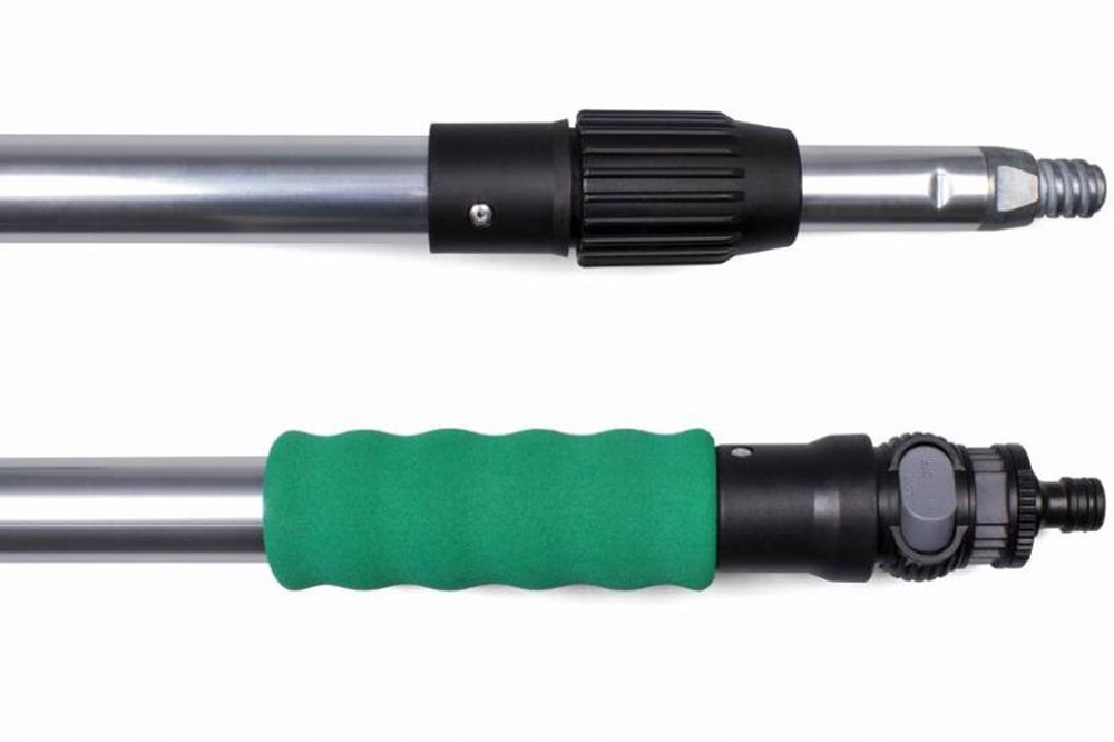 Professionele Telescoopsteel met Waterdoorvoer - Groen  3  meter